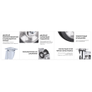 Поворотная колесная опора с тормозом, б/г черн. резина. Усиленная RONEL SCDLb 80 HEAVY (SCDLb 80 HEAVY) 