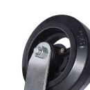 Поворотная колесная опора, черная резина D100 SCd 42 (SCd 42) 