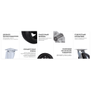 Поворотная колесная опора, черная резина D100 SCd 42 (SCd 42) 