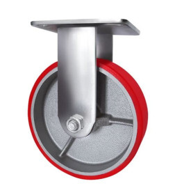 Неповоротная колесная опора Longway б/г полиуретан FCp 80