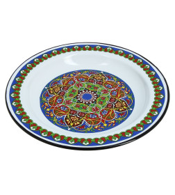 Блюдо "Арабская" белоснежный 2,0 л СТАЛЬЭМАЛЬ 1с6с/К