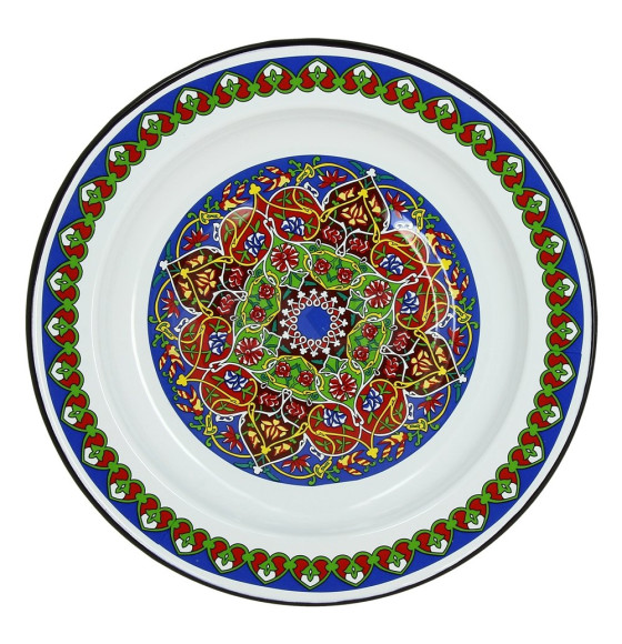 Блюдо "Арабская" белоснежный 2,0 л СТАЛЬЭМАЛЬ 1с6с/К (41903) 