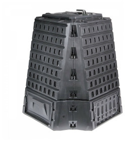 Компостер садовый пластиковый Biocompo 900л, черный IKBI900C-S411