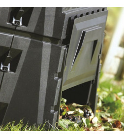 Компостер садовый пластиковый Biocompo 900л, черный IKBI900C-S411