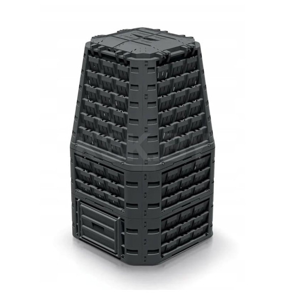 Компостер садовый пластиковый Evogreen Vario 1050л, чёрный (IKEV1050C-S411) 