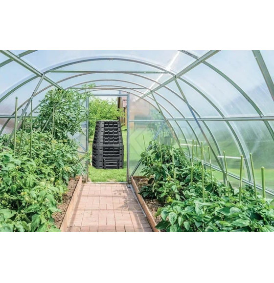 Компостер садовый пластиковый Evogreen Vario 1050л, чёрный (IKEV1050C-S411) 