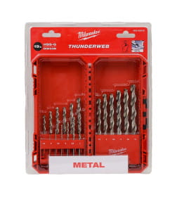Набор сверл по металлу 1-10 мм THUNDERWEB HSS-G GEN III (19 шт.) Milwaukee 4932493869