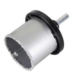 Набор коронок алмазных по керамической плитке 33-73 мм (4 шт.) Вихрь 73/10/9/4