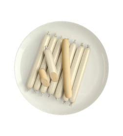 Лакомство "Деревенские лакомства" для кошек, колбаски "Докторские" с нежным лососем, 60г.; Страна пр-ва: Китай