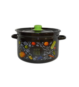 Кастрюля эмалированная "Healthy food" 7,0 л TM Appetite 1с18с_HF