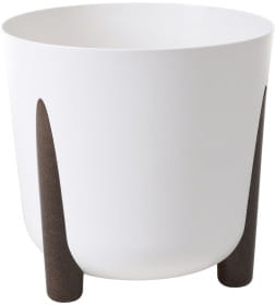 Кашпо пластмассовое "Frida" белое 29х29х28 см/13,9 л LA229-05