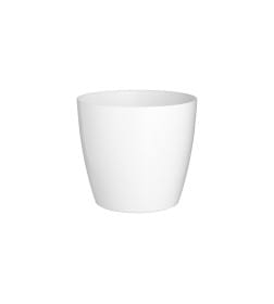 Горшок цветочный круглый 155 мм 1,8 л (белый) Технопластик