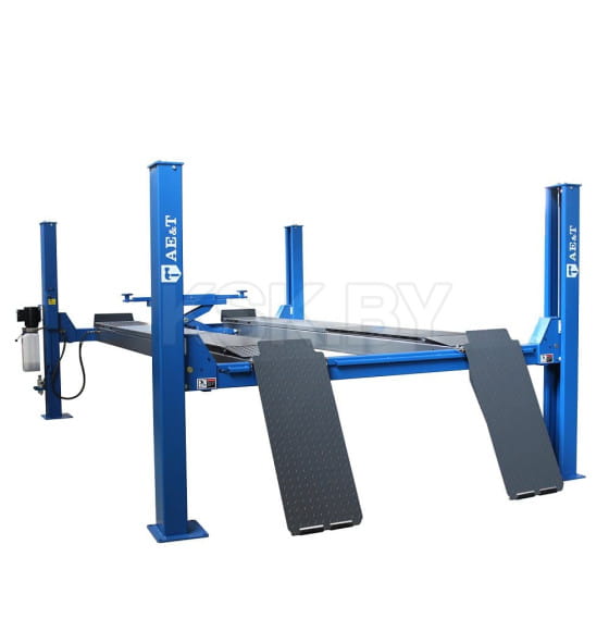 Подъемник 4-х стоечный 5,5 т для сход-развала с траверсой 2.5т 380В AE&T F5.5-4 (F5.5-4) 