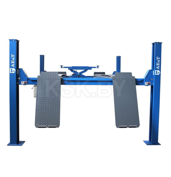 Подъемник 4-х стоечный 5,5 т для сход-развала с траверсой 2.5т 380В AE&T F5.5-4 (F5.5-4) 