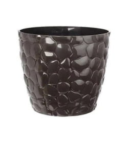 Кашпо № 3 (5,0 л) "Камешки" шоколадный РП-2113