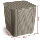 Стол-сундук Luzon table flat wicker capc 060 std (223931) 