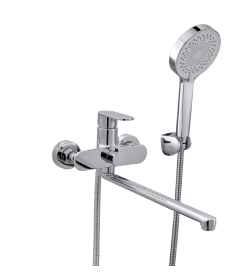 Смеситель для ванны и душа хром Fashun A2285