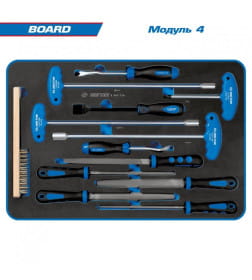 Набор инструментов "BOARD" в красной тележке (325 предметов) KING TONY 934-325AMR