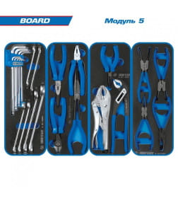 Набор инструментов "BOARD" в красной тележке (325 предметов) KING TONY 934-325AMR