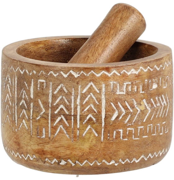 Ступка с пестиком деревянная (манго) 10х6,5 см A65005540 (A65005540) 