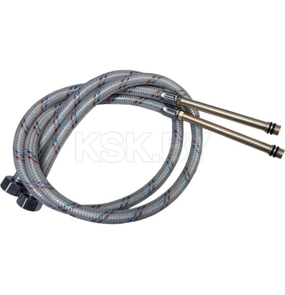 Подводка для смесителей (штуцер 106/100 мм) 1/2” х M10 L-50 см Нейлон (ПАКЕТ) ЦС (ГП002272) 