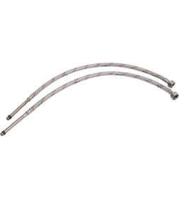 Подводка для смесителей (штуцер 106/100 мм) 1/2” х M10 L-60 см Нейлон (ПАКЕТ) ЦС