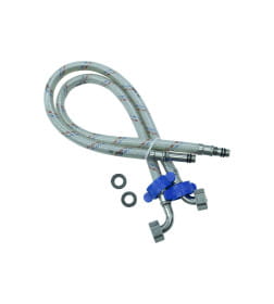 Подводка для смесителей угол (штуцер 31/17мм) 1/2”Г х M10 L-150 см Нейлон (ПАКЕТ) ЦС