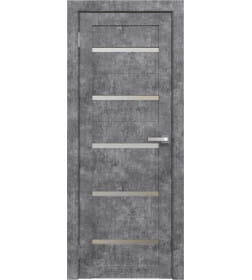 Полотно Амати М01, 700х2000, Экошпон,Бетон светлый, мателюкс матовое