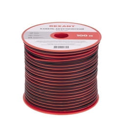 Кабель акустический 2х0,50 мм² красно-черный (бухта 100 м) REXANT 01-6103-3