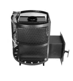 Печь банная "Тайга 16" (закрытая каменка,сетчатый кожух)