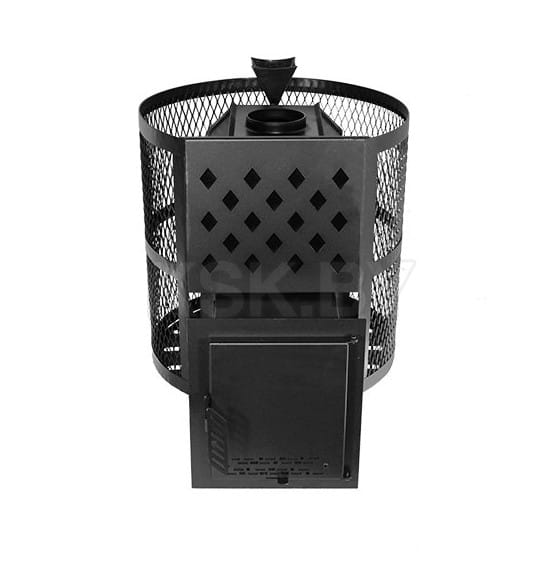 Печь банная "Тайга 16" (закрытая каменка,сетчатый кожух) (Тайга 16) 