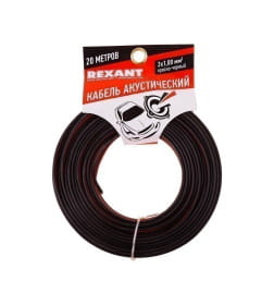 Кабель акустический 2х1,00 мм² красно-черный (бухта 20 м) REXANT 01-6105-3-20