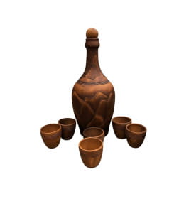 Набор для вина из красной глины 25с0.4485/0.0-1 НХП