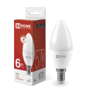 Лампа светодиодная LED-СВЕЧА-VC 6Вт 230В Е14 4000К 570Лм IN HOME 4690612020396 (4690612020396) 