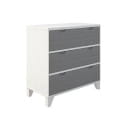 Комод "СОНЯ" (массив) Белый/Серый