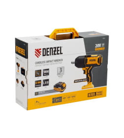 Гайковерт ударный аккумуляторный Denzel CIWH-BL-20-1000
