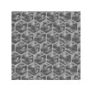 Коврик для ванной комнаты "Элемент" 1,3х12 м - "Соты 3D" серая (23009-grey) 