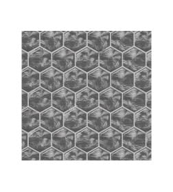 Коврик для ванной комнаты "Элемент" 1,3х12 м - "Соты 3D" серая