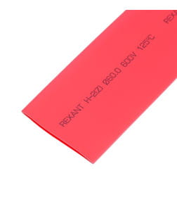 Трубка термоусаживаемая 60,0/30,0 мм 1 м (красная) REXANT 25-0064