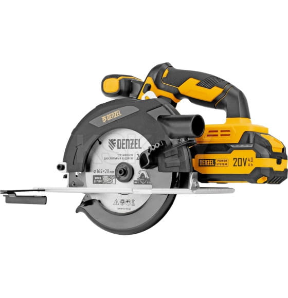 Пила циркулярная аккумуляторная Denzel CCSH-20-165 (27405) 