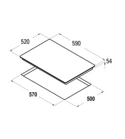 Индукционная варочная панель SCHTOFF I60H01 White