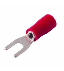 Наконечник вилочный изолированный 3.2 мм, 0.5-1.5 мм² НВи 1.5-3/НВи 1,25-3/SV1.25-3 красный REXANT 06-0402-A
