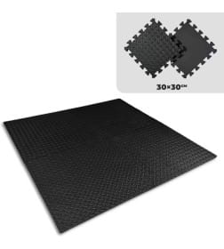 Пазл-коврик Calviano EVA 60х60х1,2 см черный (4 шт.)