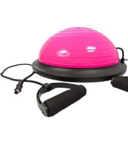 Балансировочная платформа AMETIST BOSU ball 45 см (розовый)