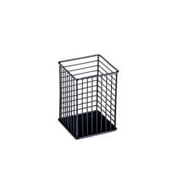 Подставка для столовых приборов металлическая 10х10х14 см HOME LINE XX12283-P