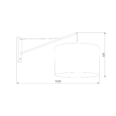 Настенный светильник с тканевым абажуром 10438 Glorii TK Lighting (a069090) 