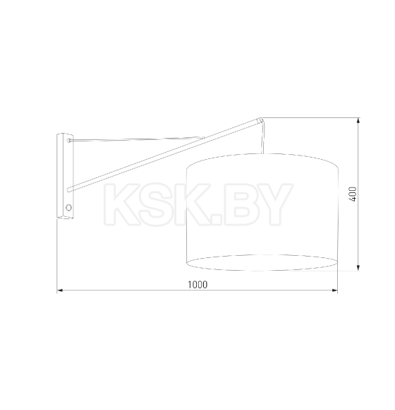 Настенный светильник с тканевым абажуром 10438 Glorii TK Lighting (a069090) 
