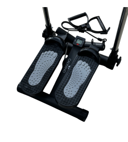 Степпер поворотный с поручнями (серый) Calviano 202