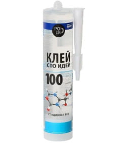 Клей монтажный POINT "100 идей", 290мл (прозрачный, на основе MS-полимера)