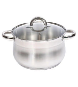 Кастрюля из нержавеющей стали со стеклянной крышкой 5,1 л BB102439